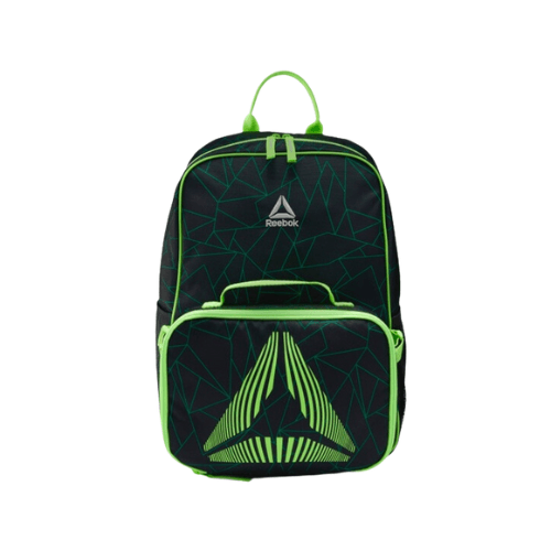 Reebok Lunchbox Backpack Black Green Rehobe