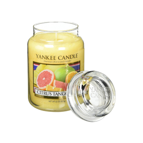 Yankee Candle Citrus Tango Scented, Classic 22oz Large Jar Single Wick Candle, Over 110 Hours of Burn Time