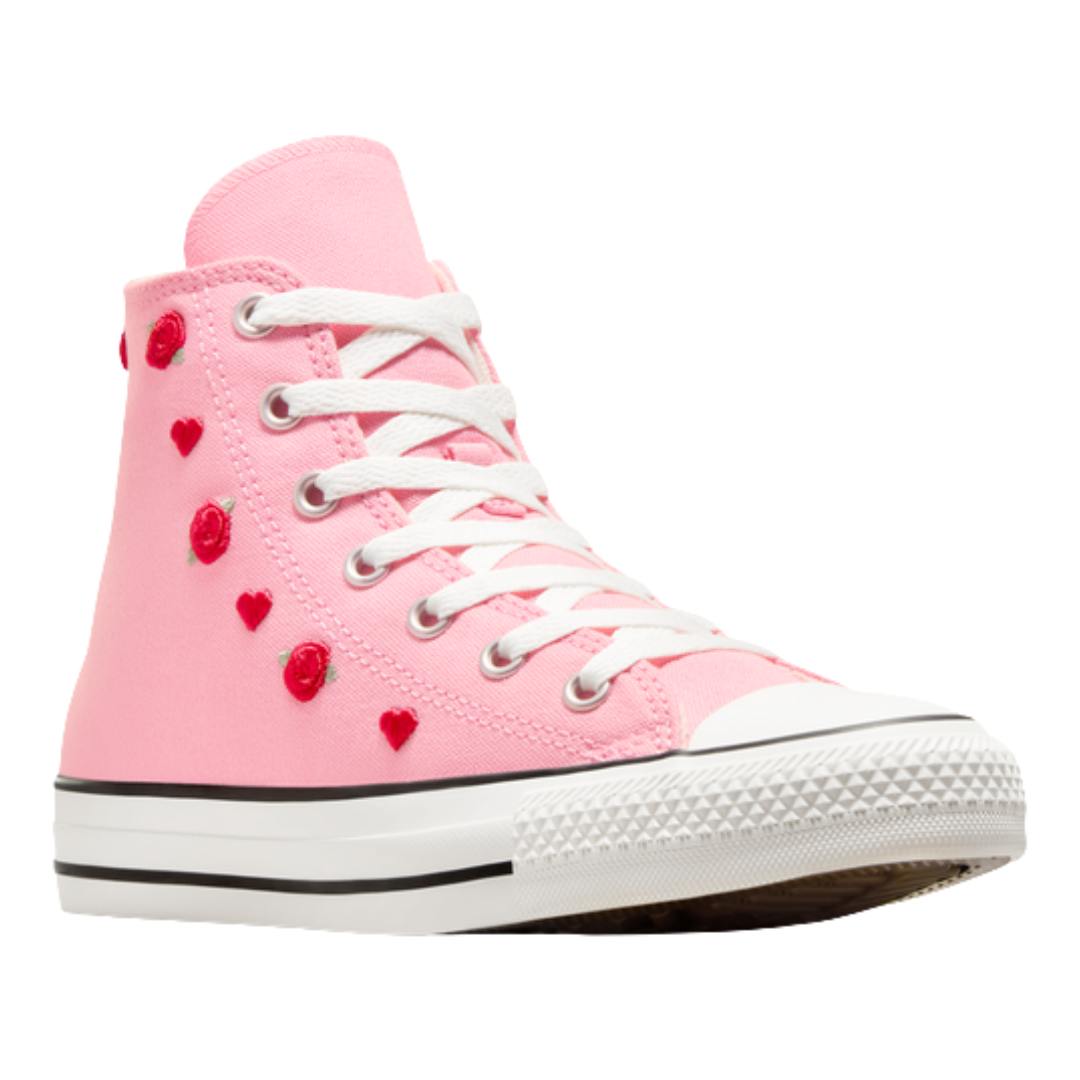 Converse - Kid's Chuck Taylor All Star High GS 'Valentine's Day 2025' - Light Jellyfish Jitter / Red / Egret