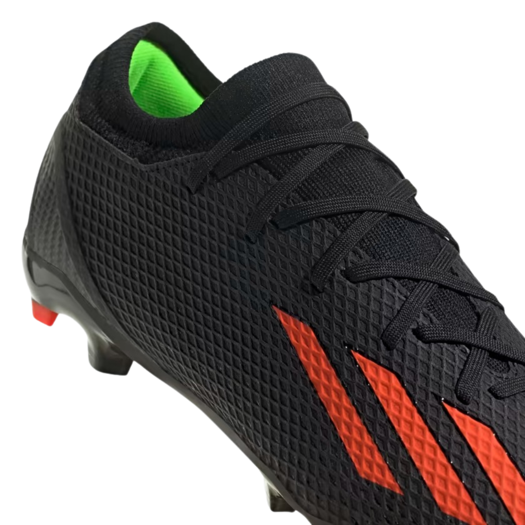 Adidas - Men's X Speedportal.3 FG 'Black Solar Red' - Core Black / Solar Red / Team Solar Green