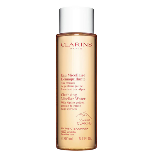 Clarins - Cleansing Micellar Water with Alpine Golden Gentian & Lemon Balm Extracts - 6.7 FL Oz / 200 ml