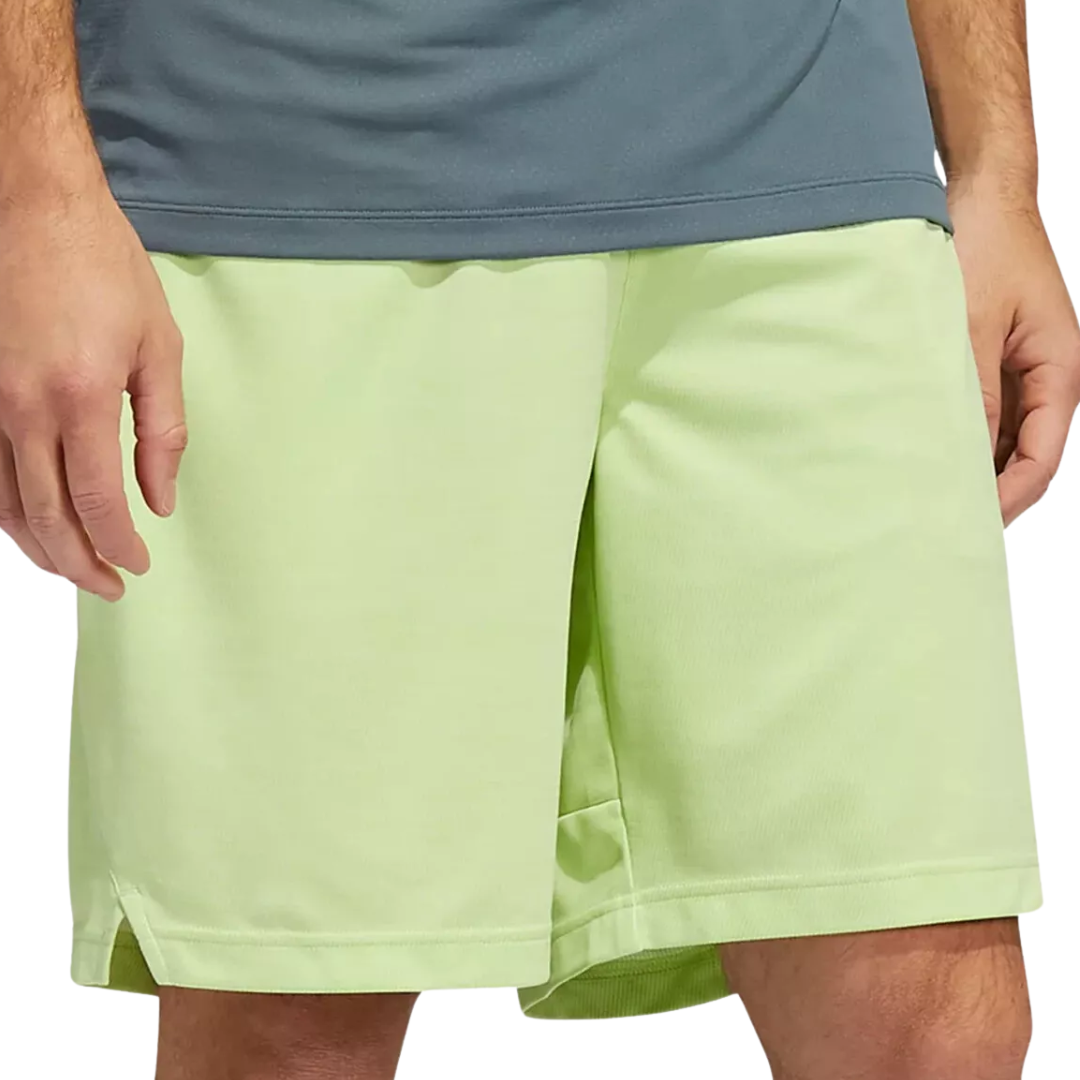 Adidas - Men's Axis 8.5” Knit 3.0 Training Shorts - Almost Lime with Black