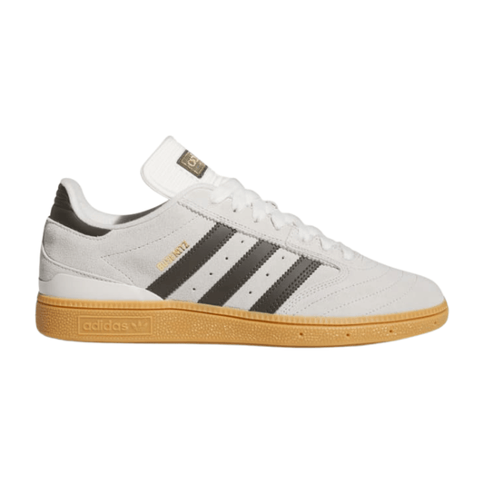 Adidas - Men's Busenitz Pro 'Crystal White Olive Gum' - Crystal White / Shadow Olive / Gum