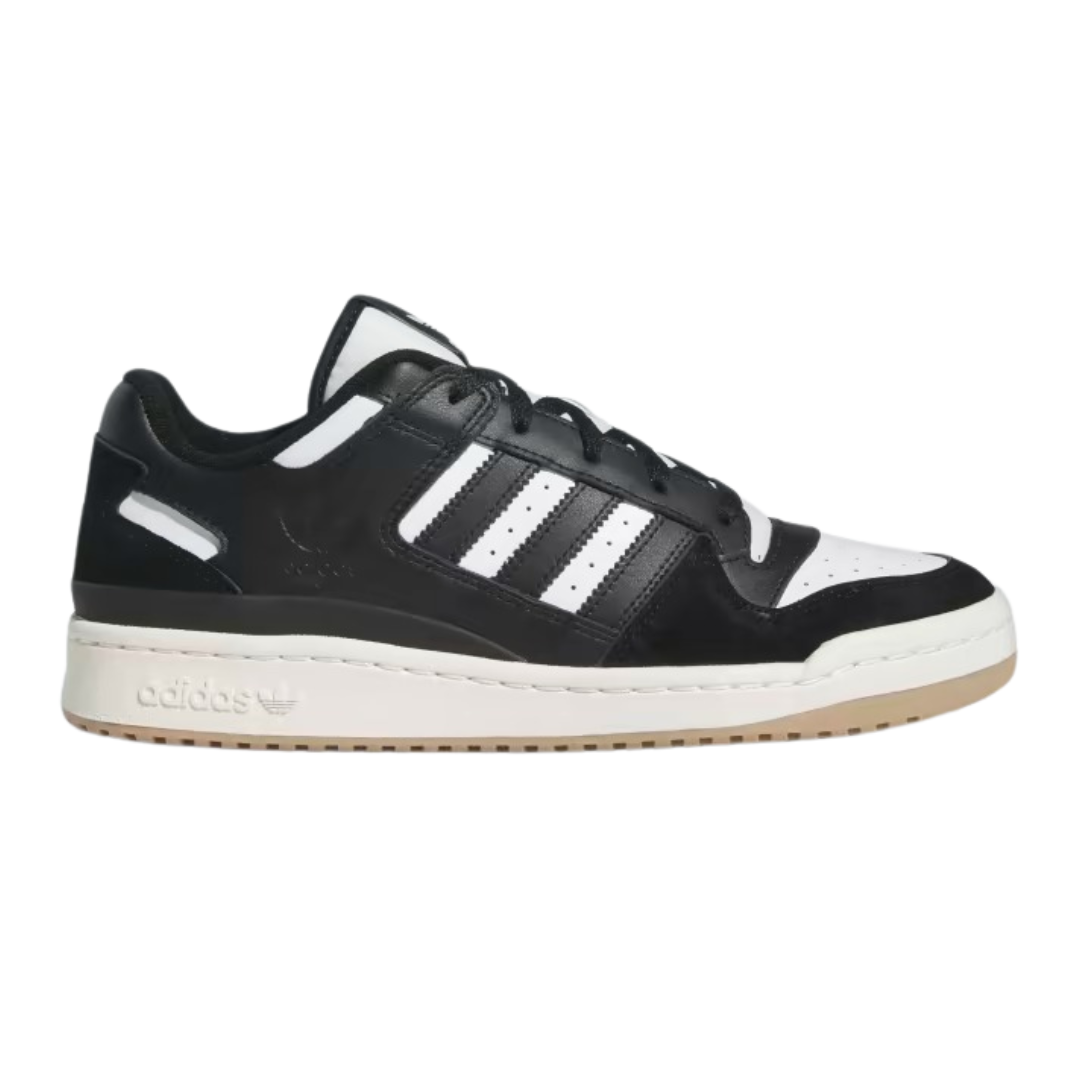 Adidas - Men's Forum Low 'Black White Gum' - Core Black / Cloud White / Cream White