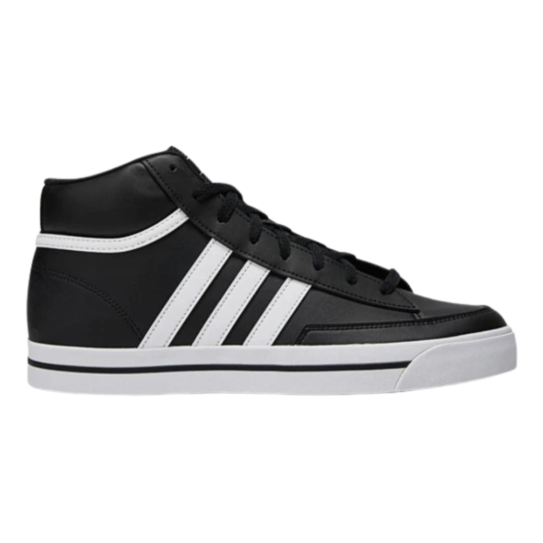 Adidas - Men's Retrovulc Mid 'Black White' - Core Black / Cloud White / Core Black