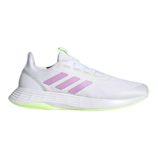 Adidas -  Women's QT Racer 'White Clear Lilac' - Cloud White / Clear Lilac / Hi-Res Yellow