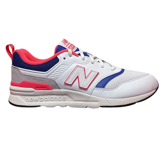 New Balance - Kid's 997H Big Kid 'White Laser Blue' - White / Laser Blue / Pink