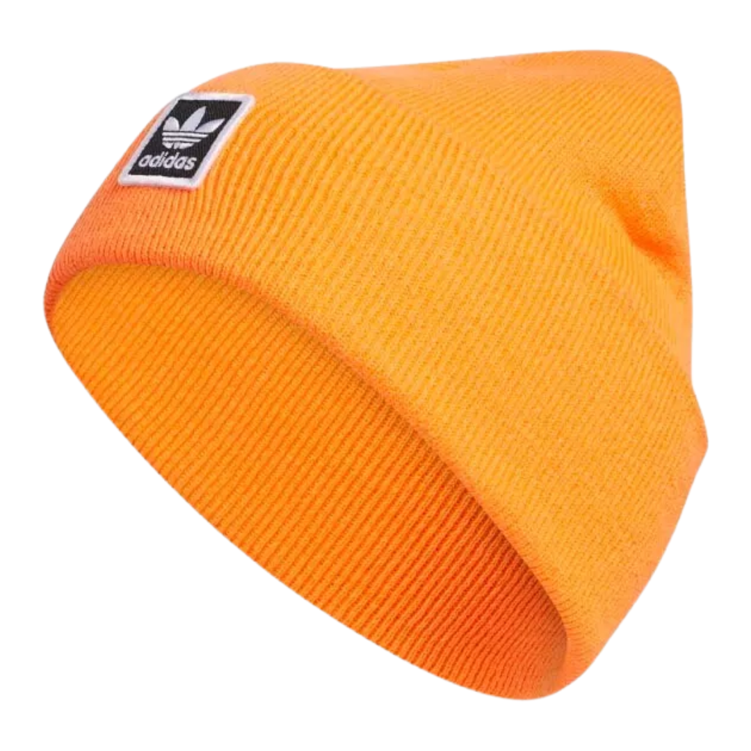 Adidas - Men's Originals Tall Utility Cuff Beanie - Signal Orange / Black / White