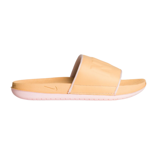 Nike - Women's Offcourt Slides Sandals White Onyx - Pink / Yellow