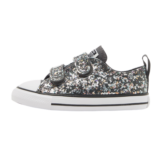 Converse - Kid's Chuck Taylor All Star EasyOn Low TD 'Glitter - Dark Matter' - Dark Matter / White / Black