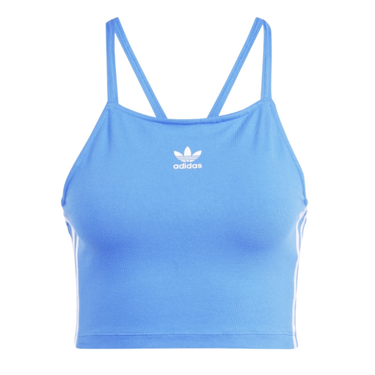 Adidas - Originals Adicolour 3 - Stripes Crop Top - Blue Bird