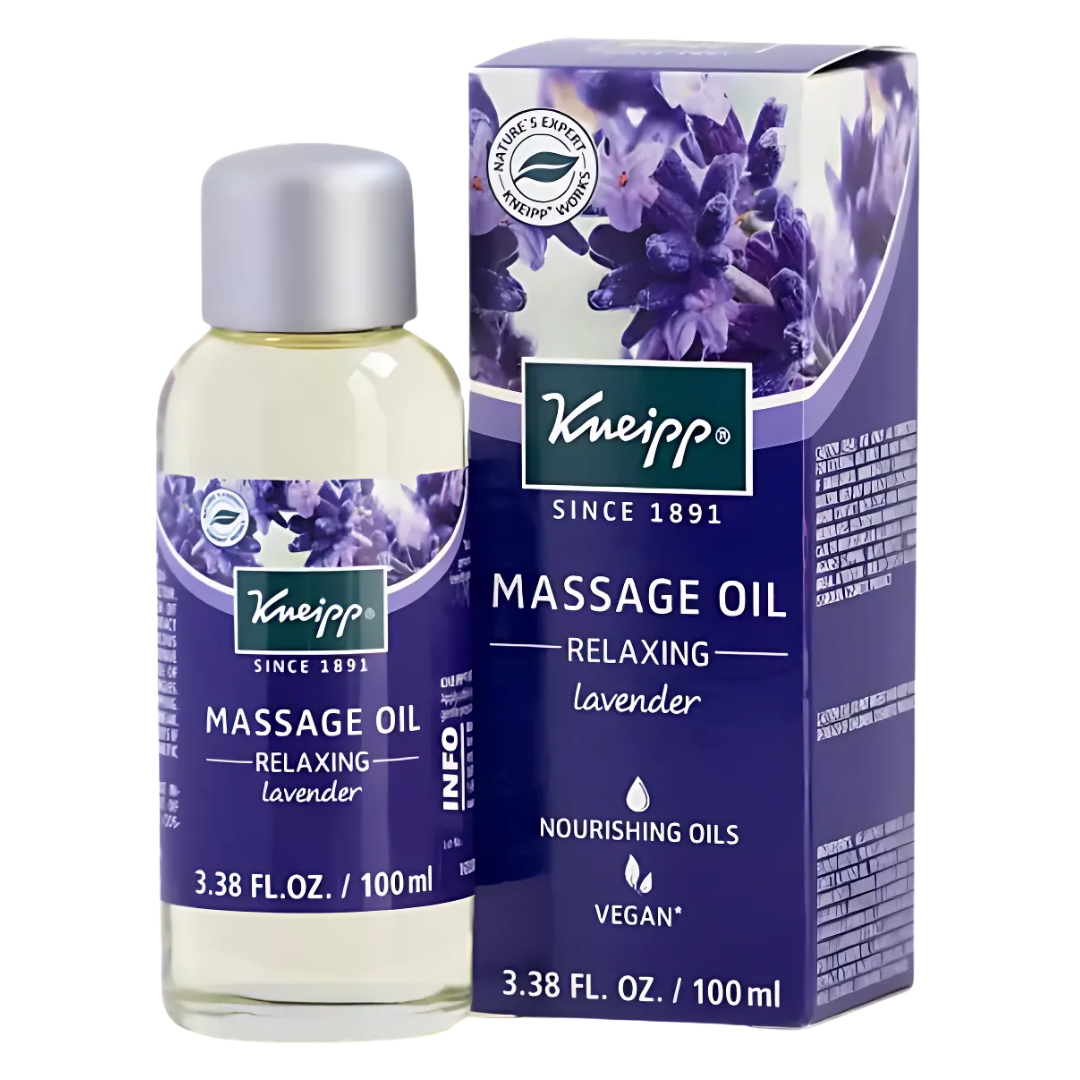 Kneipp - Vegan Relaxing Lavender Massage Oil - 3.38 FL Oz / 100 ml