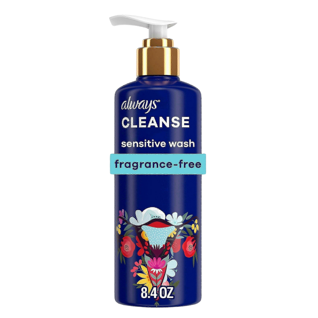 Always - Cleanse Sensitive Wash for Intimate Skin Fragrance - Free - 8.4 FL Oz / 250 ml