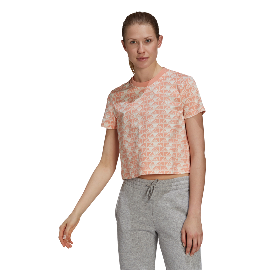 Adidas - Women's Brand Love Women's Cropped Tee - Pink