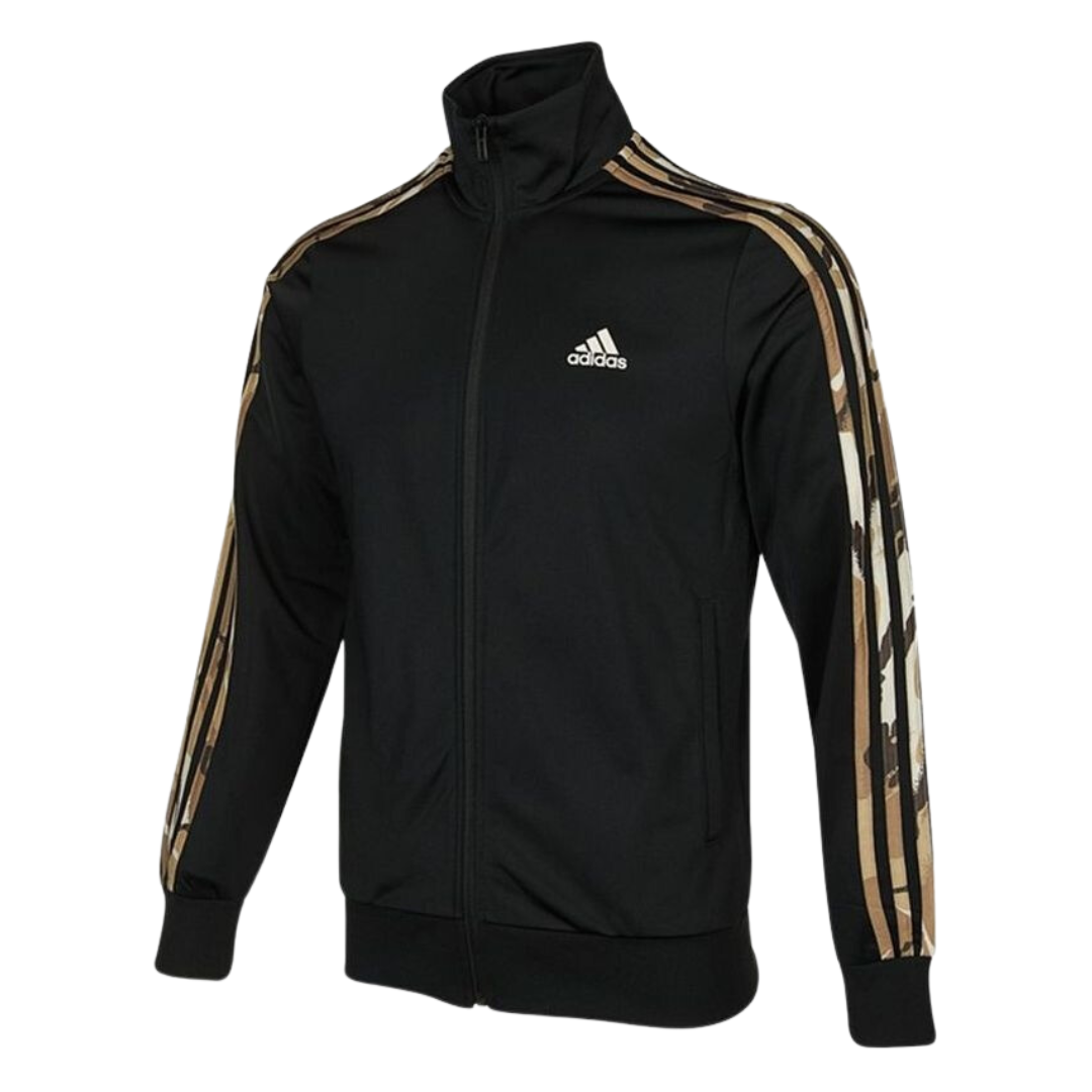 Adidas - Men's Tricot Camo Track Jacket - Black