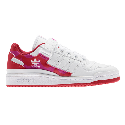 Adidas - Women's Marimekko x Forum Low 'Laine Wave' - Team Real Magenta / Vivid Red / Cloud White