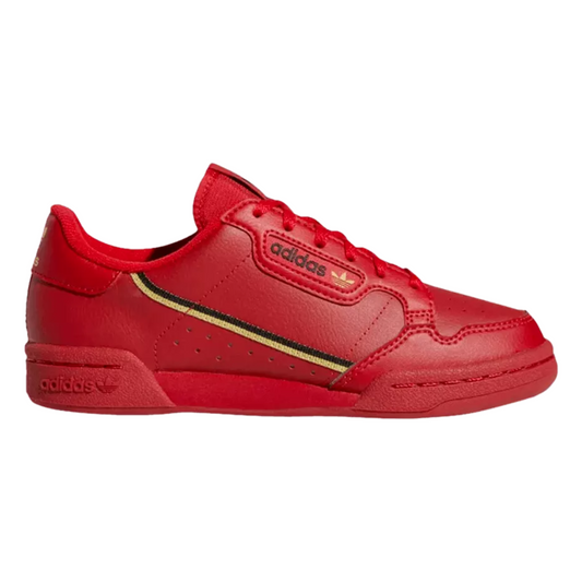 Adidas - Kid's Continental 80 J 'Scarlet' - Scarlet / Gold Metallic / Core Black