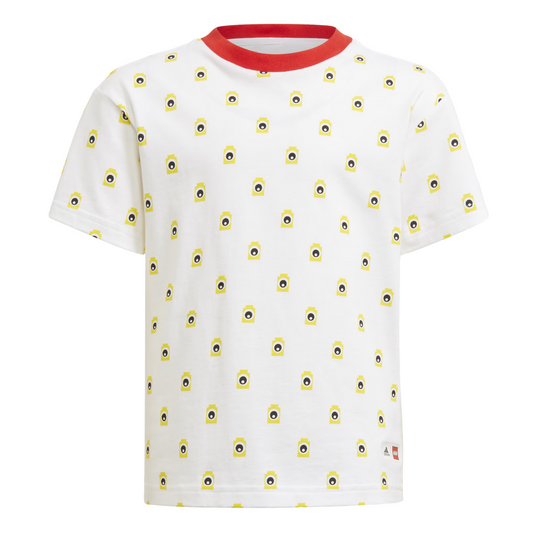 Adidas - Kid's X Classic LEGO Bricks Tee - White / Yellow / White / Black