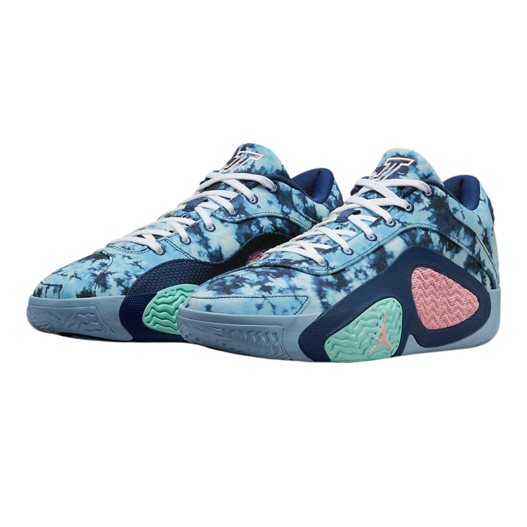 Jordan - Men's Jordan Tatum 2 'Denim' - Blue Void / Leche Blue / Tropical Twist / Bleached Coral