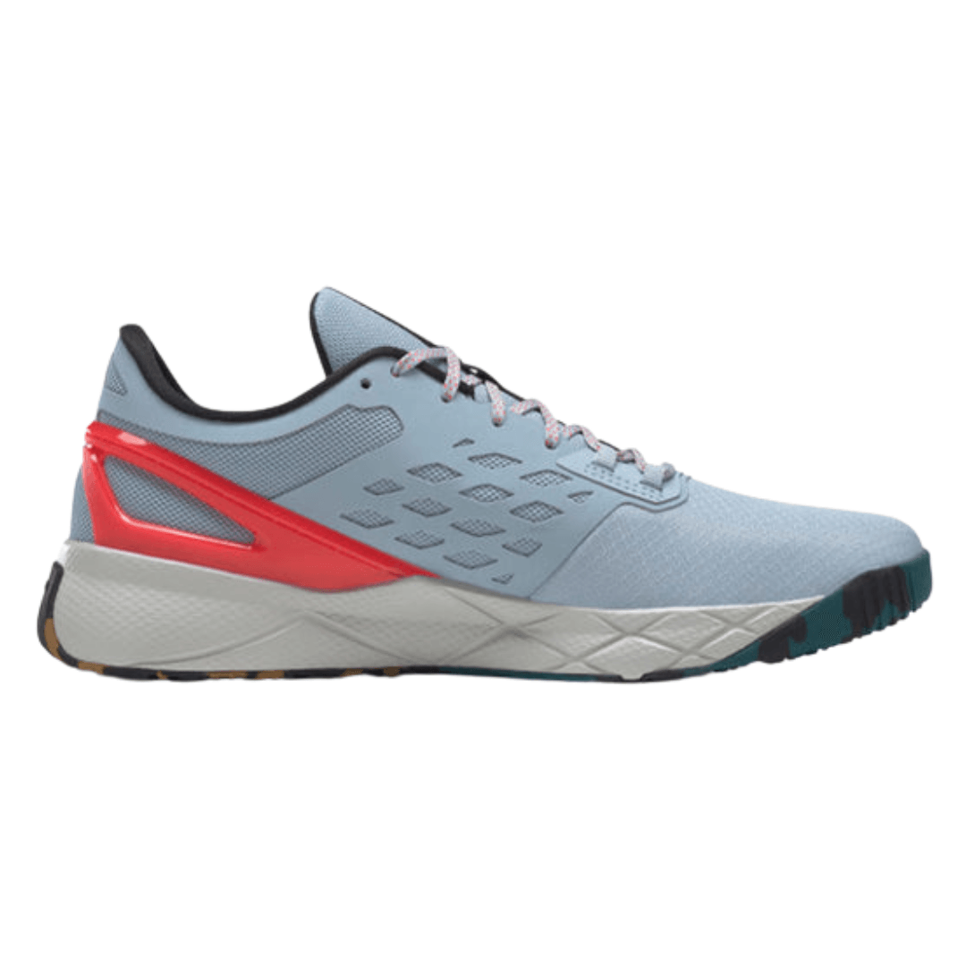 Reebok - Men's Nanoflex TR 'Gable Grey Cherry Camo' - Gable Grey / Core Black / Neon Cherry