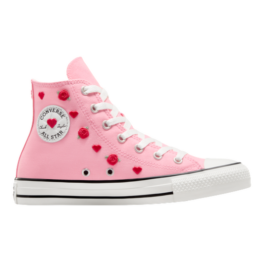 Converse - Kid's Chuck Taylor All Star High GS 'Valentine's Day 2025' - Light Jellyfish Jitter / Red / Egret