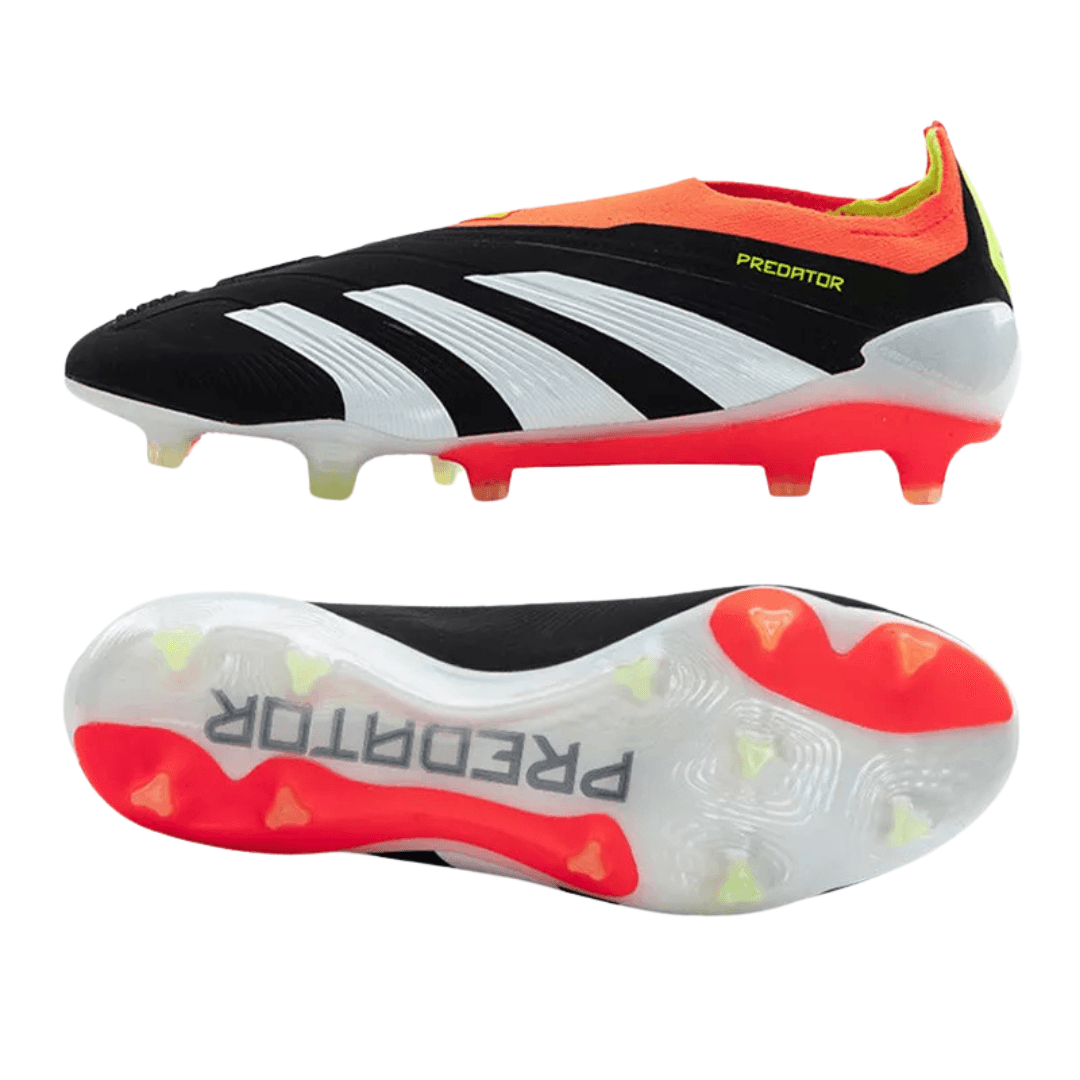 Adidas Predator Elite Laceless FG - Black/White/Solar Red