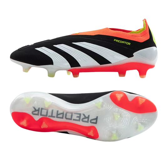 Adidas Predator Elite Laceless FG - Black/White/Solar Red