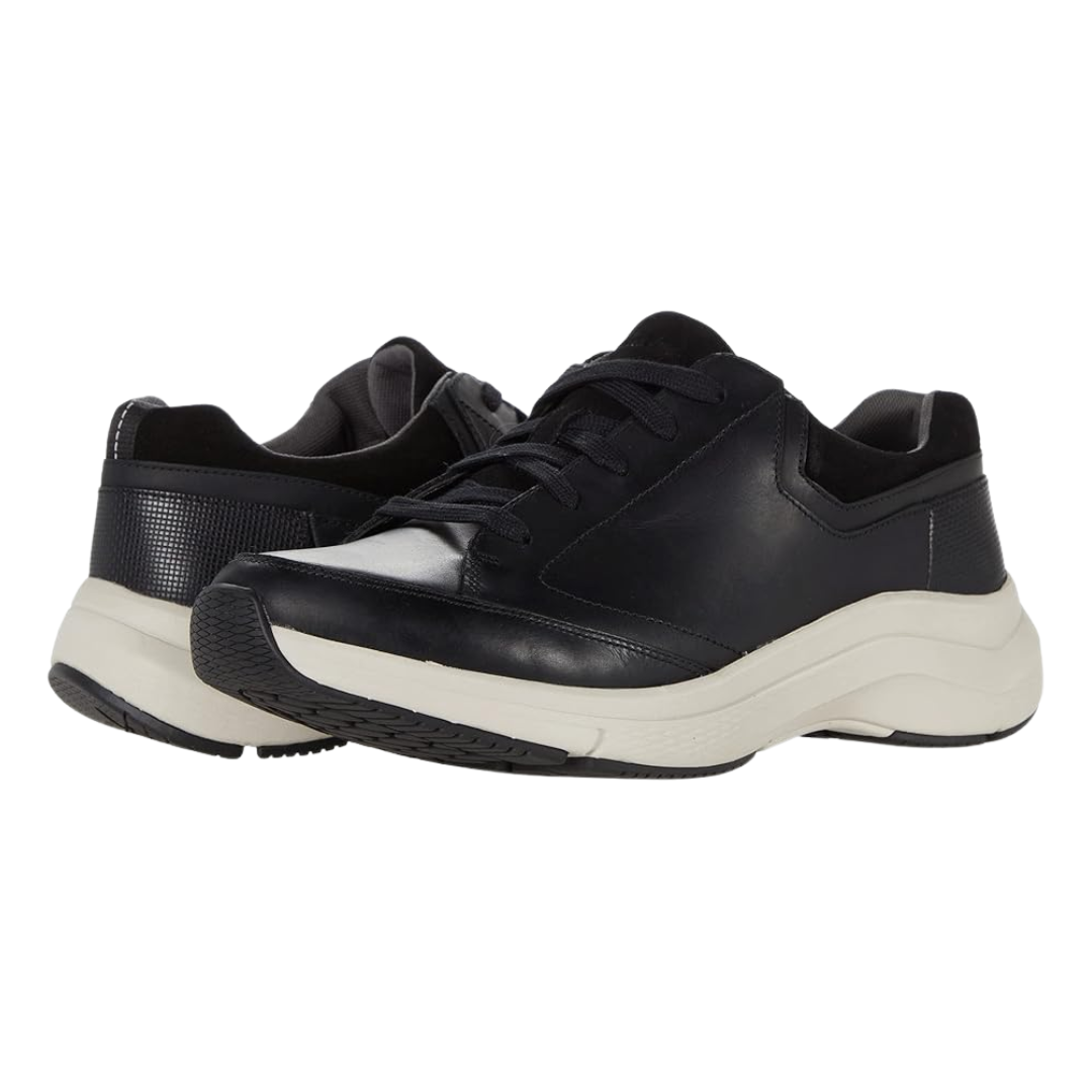 Clarks - Men's  Wave 2.0 Way “Black Leather” - Black