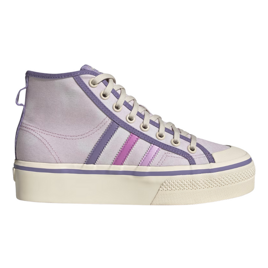 Adidas - Women's Nizza Platform Mid 'Almost Pink Pulse Lilac' - Almost Pink / Pulse Lilac / Wonder White