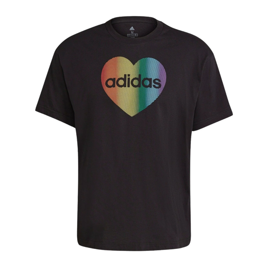 Adidas - Pride Heart Unisex Graphic Tee - Black