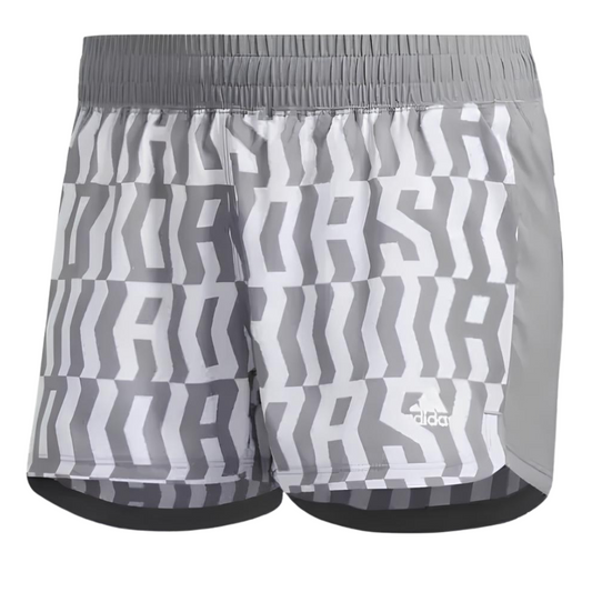 Adidas - Women's  All Over Printed Pacer Training Shorts - Grey