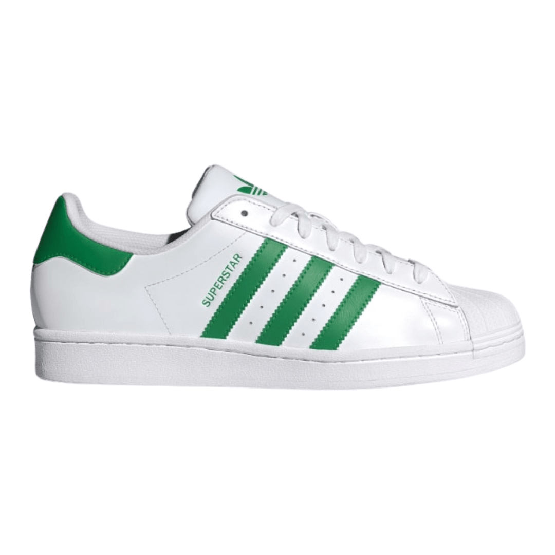 Adidas - Men's Superstar 'White Green' - Cloud White / Green / Cloud White