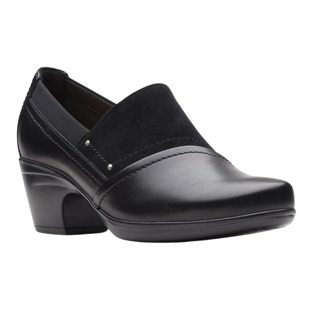 Clarks - Women's Emily Step Loafer - Black Leather