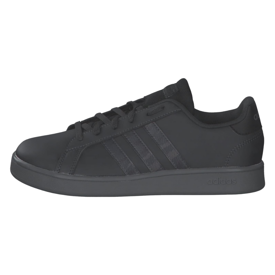 Adidas - Kid's Grand Court J 'Camo' - Carbon / Grey Four / Core Black