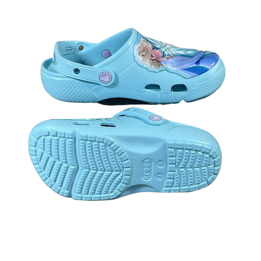 Crocs Fun Lab Disney's Frozen II Elsa/Anna 'Ice Blue' Clog Juniors