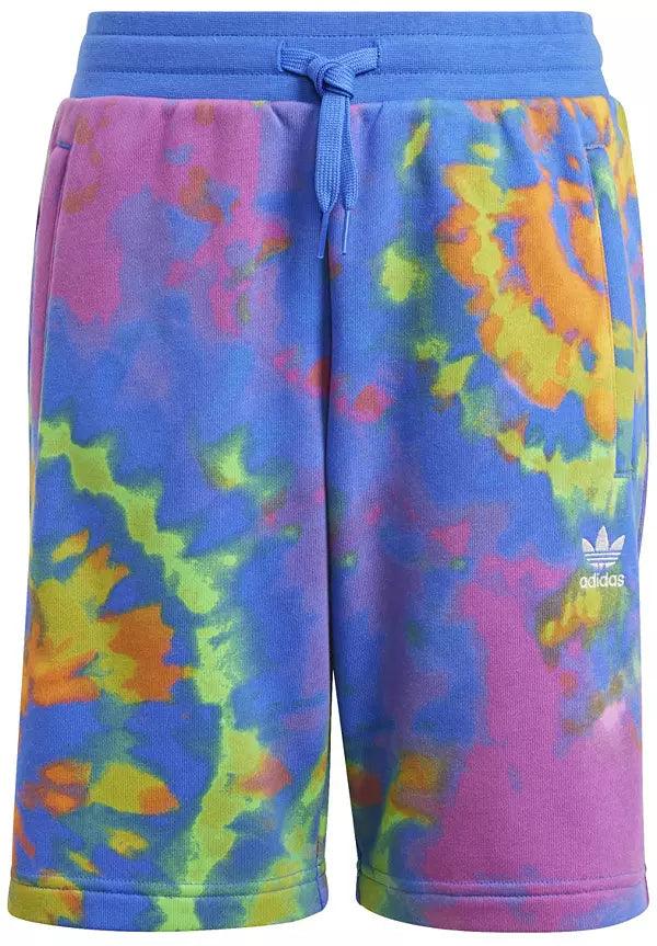 Adidas Tie & Dye AOP Kid's Shorts 'Purple'