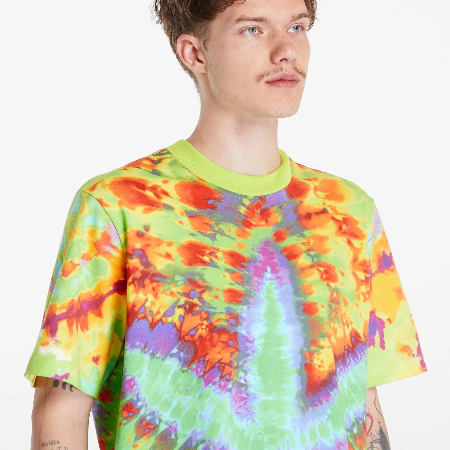 Adidas Tie & Dye Tee 2 Short Sleeve 'Lime Green'