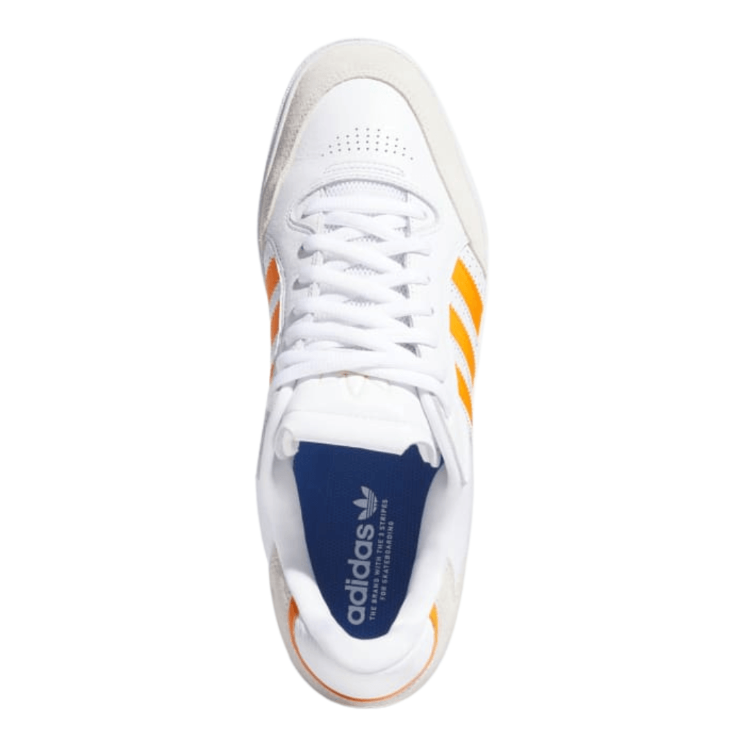 Adidas - Men's Tyshawn Low 'White Orange Gold' - Cloud White/ Crystal White / Gold Metallic