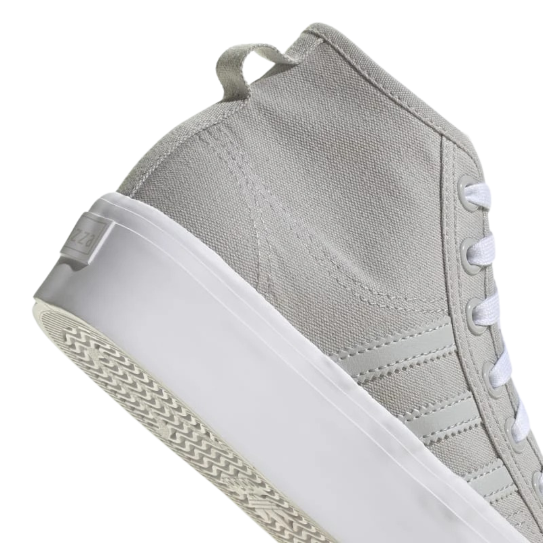 Adidas - Kid's Nizza Platform Mid J 'Grey' - Grey Two / Grey Two / Cloud White