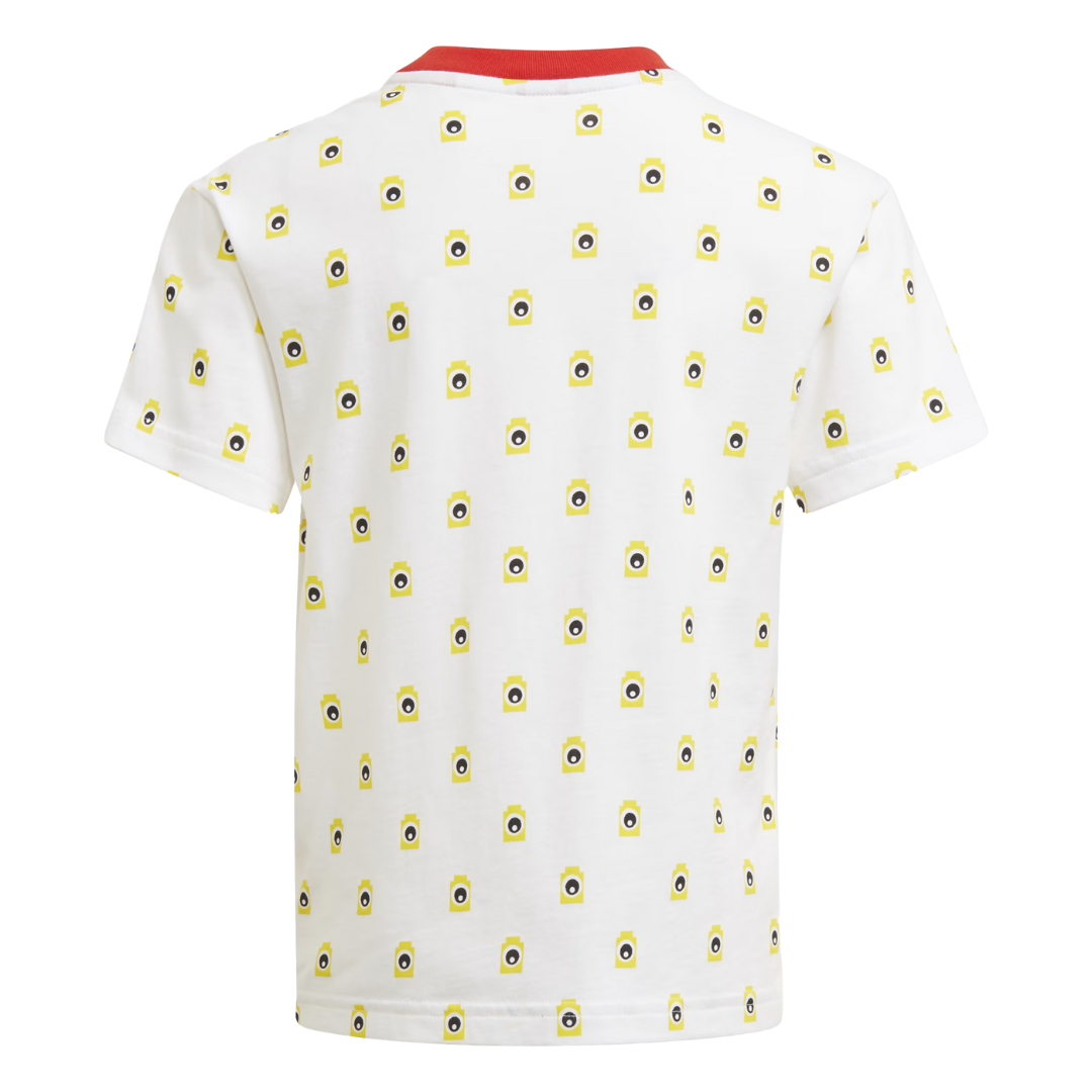 Adidas - Kid's X Classic LEGO Bricks Tee - White / Yellow / White / Black