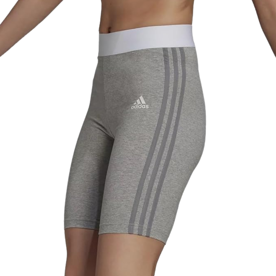 Adidas - Women's Must Haves 3 - Stripes Short Tights - Medium Grey Heather