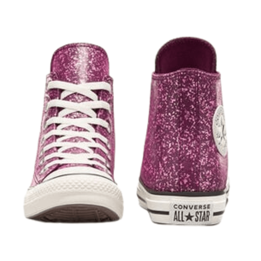 Converse - Women's Chuck Taylor All Star High 'Glitter - Orchid Abyss' - Orchid Abyss / Egret / Black