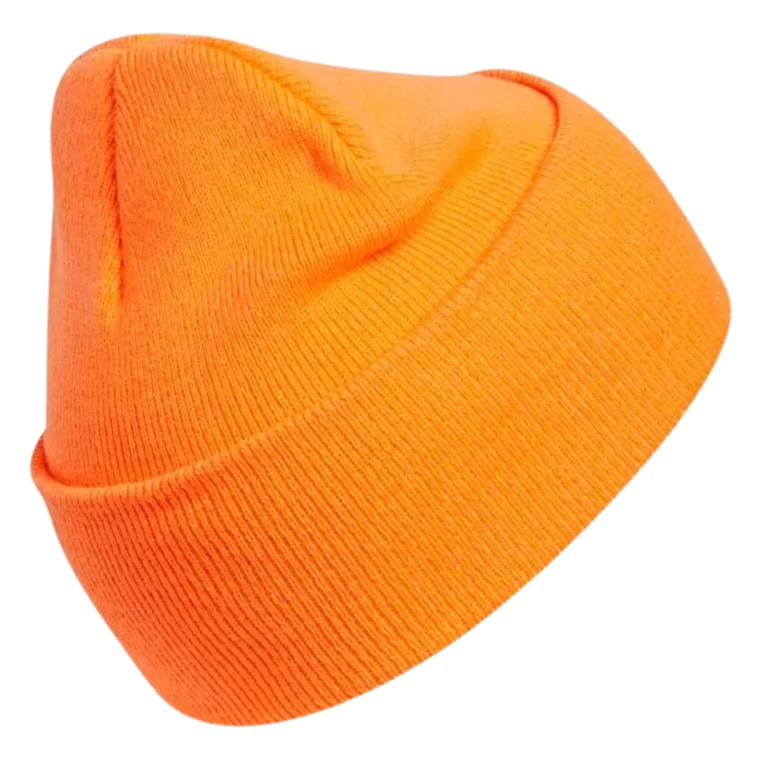 Adidas - Men's Originals Tall Utility Cuff Beanie - Signal Orange / Black / White