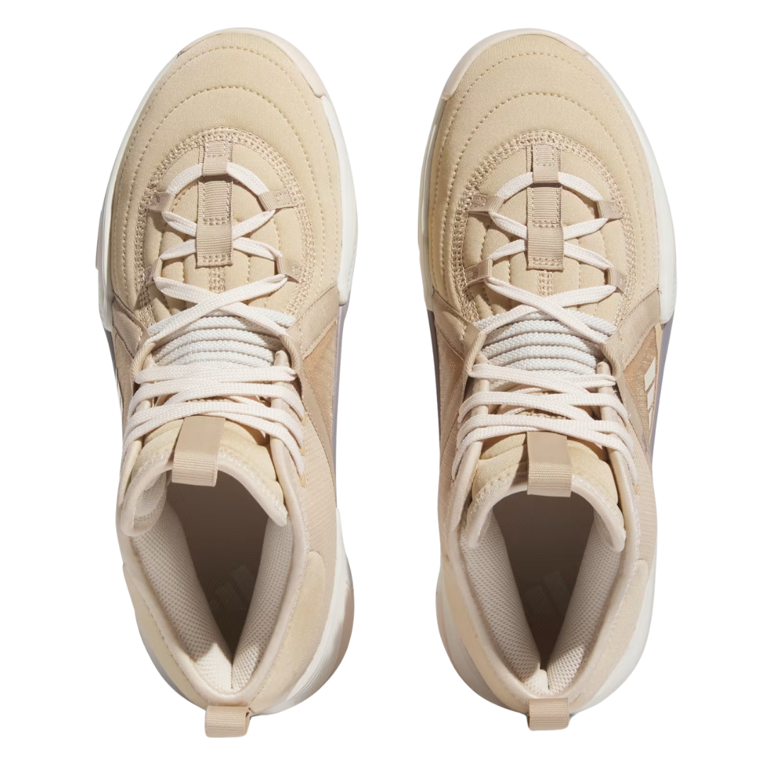 Adidas - Women's Candace Parker x Exhibit Select Mid 'Champagne' - Halo Ivory / Magic Beige / Off White