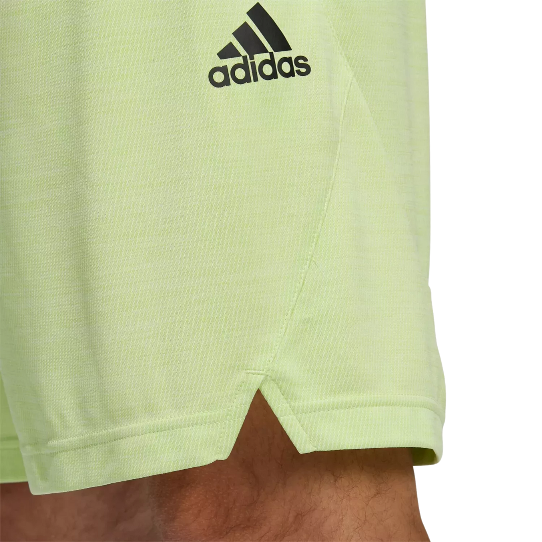 Adidas - Men's Axis 8.5” Knit 3.0 Training Shorts - Almost Lime with Black