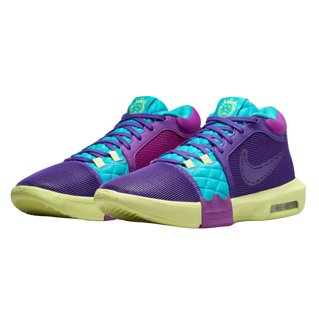 Nike - Men's LeBron Witness 8 'Field Purple' - Field Purple / Dusty Cactus / Light Lemon Twist / White