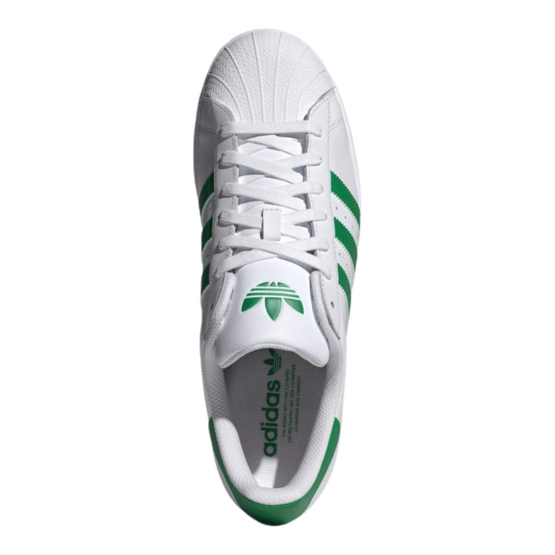 Adidas - Men's Superstar 'White Green' - Cloud White / Green / Cloud White