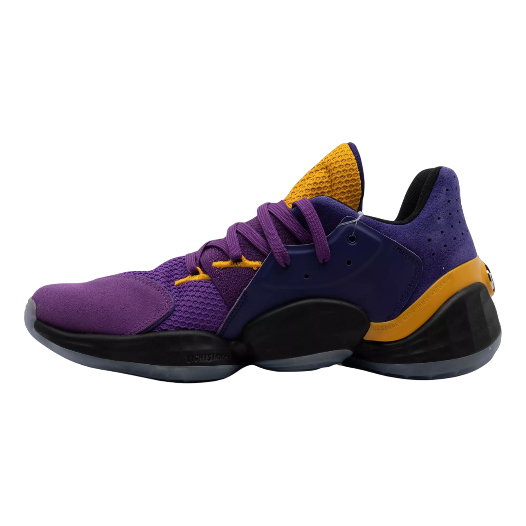 Adidas - Men's Harden Vol. 4 'Su Casa Mi Casa - Los Angeles Lakers' - Team College Purple / Team College Gold / Active Purple