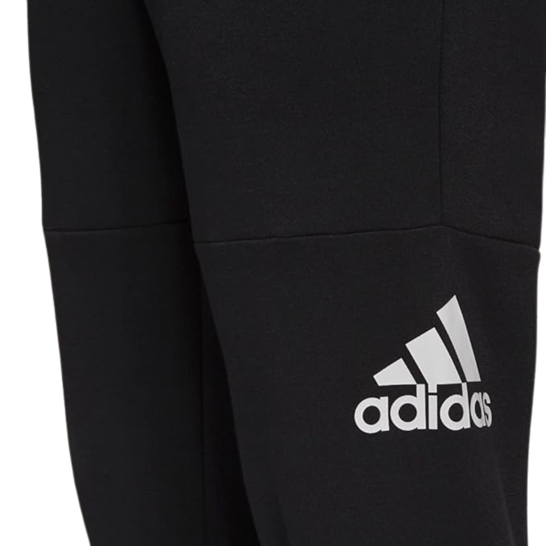 Adidas - Men's Sportswear Primegreen Essentials Comfort Fleece Tapered Logo Pants - Black