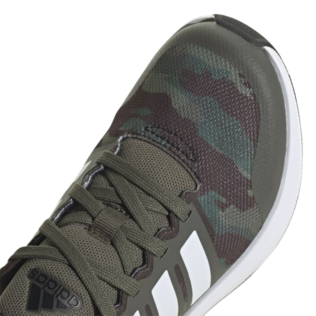 Adidas - Kid's FortaRun 2.0 Cloudfoam Sport Big Kid 'Olive Strata Camo' - Olive Strata / Cloud White / Core Black